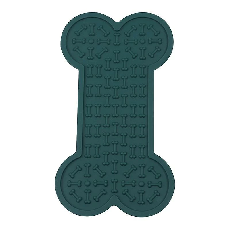 Alisili Bone-shaped Pet Dog Slow Feeders Lick Mat, Boredom Anxiety Reducer Fun Alternative To Slow Feed Bowl Cat Dog Silicone Lick Pad 1 Alisili Bone-shaped Pet Dog Slow Feeders Lick Mat, Boredom Anxiety Reducer Fun Alternative To Slow Feed Bowl Cat Dog Silicone Lick Pad