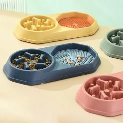 Alisili Plastic Slow Dog Bowl Dog Slow Feeder Bowl Anti-gulping Pet Slower Food Feeding Dishes Dog Bowl For Small Dogs Feeder Goods -nourriture pour chien boutique 811142247 max