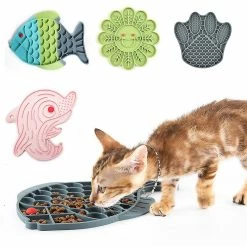Alisili Silicone Fish Shape Bowl Dog Lick Mat Slow Feeding Food Bowl For Small Medium Dogs Puppy Cat Treat Feeder Dispenser Pet Supplies -nourriture pour chien boutique 811142379 max