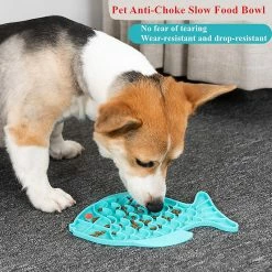 Alisili Fish Shape Silicone Dog Lick Mat For Dogs Pet Slow Food Plate Pet Products Mat For Dogs Cats Slow Food Bowls Pet Feeder Supplies -nourriture pour chien boutique 811142596 max
