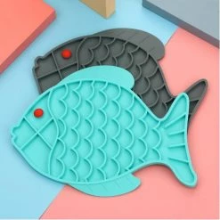 Alisili Fish Shape Silicone Dog Lick Mat For Dogs Pet Slow Food Plate Pet Products Mat For Dogs Cats Slow Food Bowls Pet Feeder Supplies -nourriture pour chien boutique 811142615 max