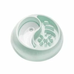 Alisili 1 Set Useful Dog Ration Bowl Long Lasting Pet Bowl Smooth Surface Double Bowl Cats Doggie Dishes Pet Food Container Slow Feeder