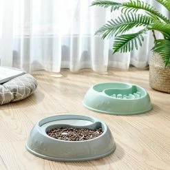 Alisili 1 Set Useful Dog Ration Bowl Long Lasting Pet Bowl Smooth Surface Double Bowl Cats Doggie Dishes Pet Food Container Slow Feeder -nourriture pour chien boutique 811142710 max