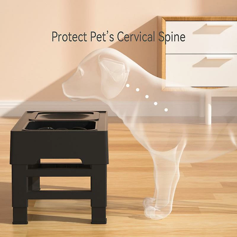 Alisili 4-height-adjustable Dog Raised Feeder Stand Food Slow Feeding Bowls Stainless Steel Water Bowl For Small Large Dogs Pet Supplies 4 Alisili 4-height-adjustable Dog Raised Feeder Stand Food Slow Feeding Bowls Stainless Steel Water Bowl For Small Large Dogs Pet Supplies â Image 4