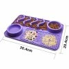 Alisili Dog Licking Pads Slow Food Anti-choking Antiskid Bowl Multifunctional Pet Supplies Cat Puppy Pet Eating Licking Sucker Bowl Pads