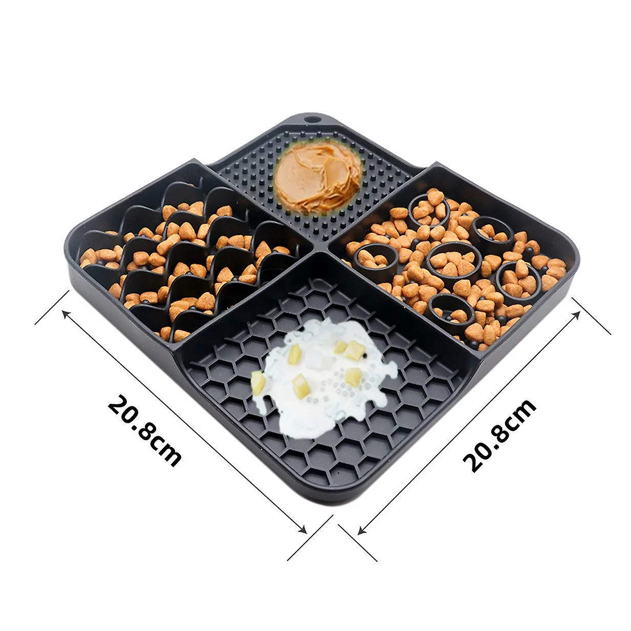 Alisili Puppy Dog Silicone Licking Food Mat Sniffing Mat Pet Supplies Multifunctional Food Bowl Antichoking Cat Slow Food Plate Placemat 2 Alisili Puppy Dog Silicone Licking Food Mat Sniffing Mat Pet Supplies Multifunctional Food Bowl Antichoking Cat Slow Food Plate Placemat – Image 2