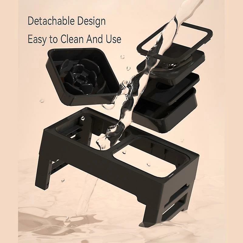 Alisili 4-height-adjustable Dog Raised Feeder Stand Food Slow Feeding Bowls Stainless Steel Water Bowl For Small Large Dogs Pet Supplies 5 Alisili 4-height-adjustable Dog Raised Feeder Stand Food Slow Feeding Bowls Stainless Steel Water Bowl For Small Large Dogs Pet Supplies â Image 5