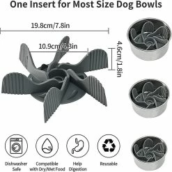 Alisili Pet Spiral Slow Feeder Anti Choke Dog Bowls Nonslip Anti Gulping Pet Prevent Dog Food Bowls Dish With Suction Cup Obesity Suppl -nourriture pour chien boutique 811143490 max