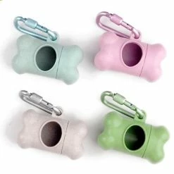 Alisili Eco Pet Dog Poop Bag Bone Shape Dispenser Waste Garbage Carrier Holder Dispensers Dogs Trash Cleaning Tool Pet Accessories -nourriture pour chien boutique 811259048 max