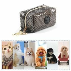 Alisili Pet Waste Bag Dispenser Dog Poop Bag Holder With Hook For Leashes Snake Print Accessory For Walking Running With Dogs -nourriture pour chien boutique 811259793 max