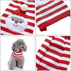 Unbranded Noël Pet Dog Sweater Pet Vêtements Mignon Pet Puppy Cat Dog Warm Jump -nourriture pour chien boutique 811318228 max