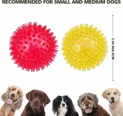 Unbranded Set De 3 Boules Squeaky Dog 6.5 Cm -nourriture pour chien boutique 812530876 max