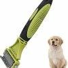 Unbranded Pet Grooming Hair Removal Peigne Dog Cat Grooming Tool Kit Double Side Lames Dentaires Brosse à Outils D’épilation Enlève Les Tapis Et Les Manteaux Enchevêtrés Pour Chiens Chat