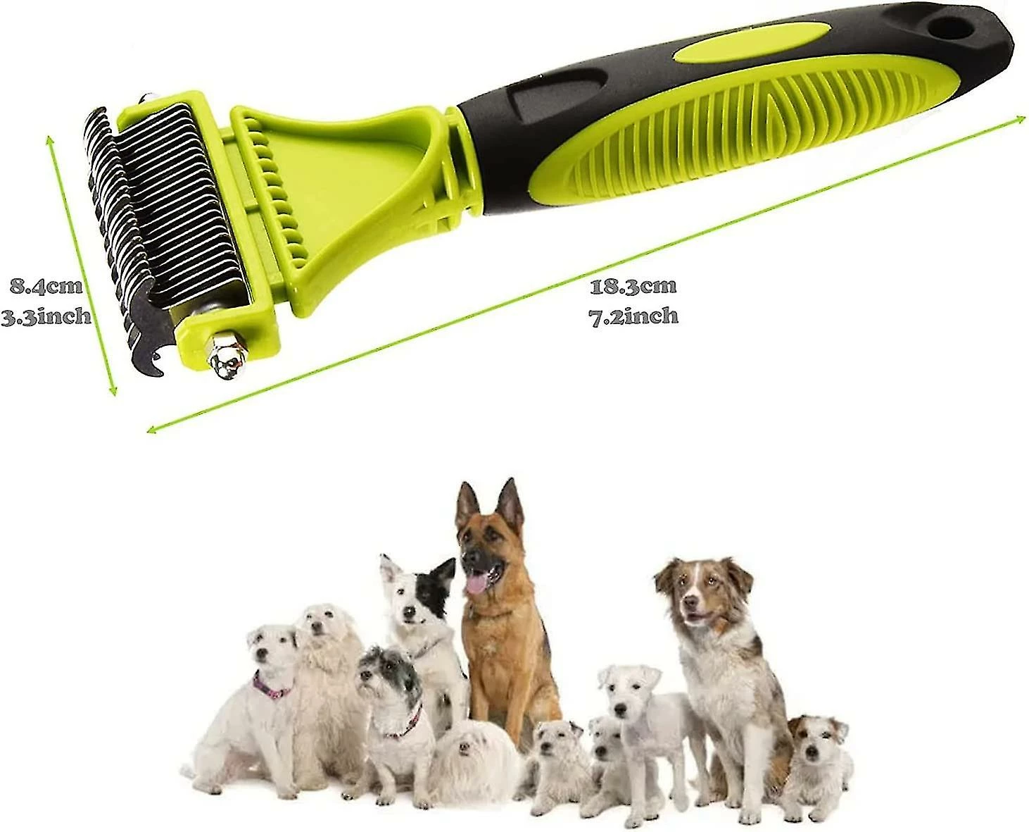Unbranded Pet Grooming Hair Removal Peigne Dog Cat Grooming Tool Kit Double Side Lames Dentaires Brosse à Outils D’épilation Enlève Les Tapis Et Les Manteaux Enchevêtrés Pour Chiens Chat 3 Unbranded Pet Grooming Hair Removal Peigne Dog Cat Grooming Tool Kit Double Side Lames Dentaires Brosse à Outils D’épilation Enlève Les Tapis Et Les Manteaux Enchevêtrés Pour Chiens Chat – Image 3