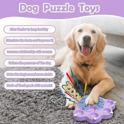 Unbranded Jouet De Puzzle Pour Chien, 3 En 1 Jouets Interactifs Pour Chiens Avec Fonction De Grincement Pour La Formation, Chien Slow Feeder Dog Treat Toy Treat Dispenser Dog Enrichment Toys, Slow -nourriture pour chien boutique 812541088 max