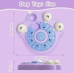 Unbranded Jouet De Puzzle Pour Chien, 3 En 1 Jouets Interactifs Pour Chiens Avec Fonction De Grincement Pour La Formation, Chien Slow Feeder Dog Treat Toy Treat Dispenser Dog Enrichment Toys, Slow -nourriture pour chien boutique 812541156 max