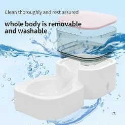 Unbranded Cat Automatic Feeder Stocker Des Aliments Et Des Bols Cat Water Fountain Dog Waterer Water Dispenser Indoor For Cat Auto Pet Bowl, Bleu, Nourriture -nourriture pour chien boutique 812541249 max