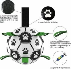 Unbranded Dog Toys, Interactive Dog Football Toys With Grab Tabs, Durable Dog Balls For Small Medium Breed Dog Water Toy Indoor Outdoor With Pump -nourriture pour chien boutique 812541290 max