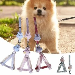 Unbranded Farfi Dog Collar Respirant Réglable Nylon Puppy Pet Walking Leash Harness Vest Pour Un Usage Quotidien -nourriture pour chien boutique 814233997 max
