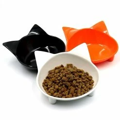 Unbranded Farfi Lovely Cat Shape Anti-slip Mélamine Pet Dog Puppy Kitten Food Feeding Bowl -nourriture pour chien boutique 814234851 max