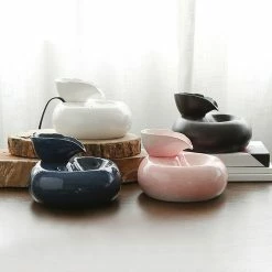 Unbranded Farfi Cat Fontaine à Boire Grande Capacité Automatique Cycle De L’eau Silent Pet Ceramic Water Dispenser Dog Drinking Bowl Pet Supplies -nourriture pour chien boutique 814237470 max