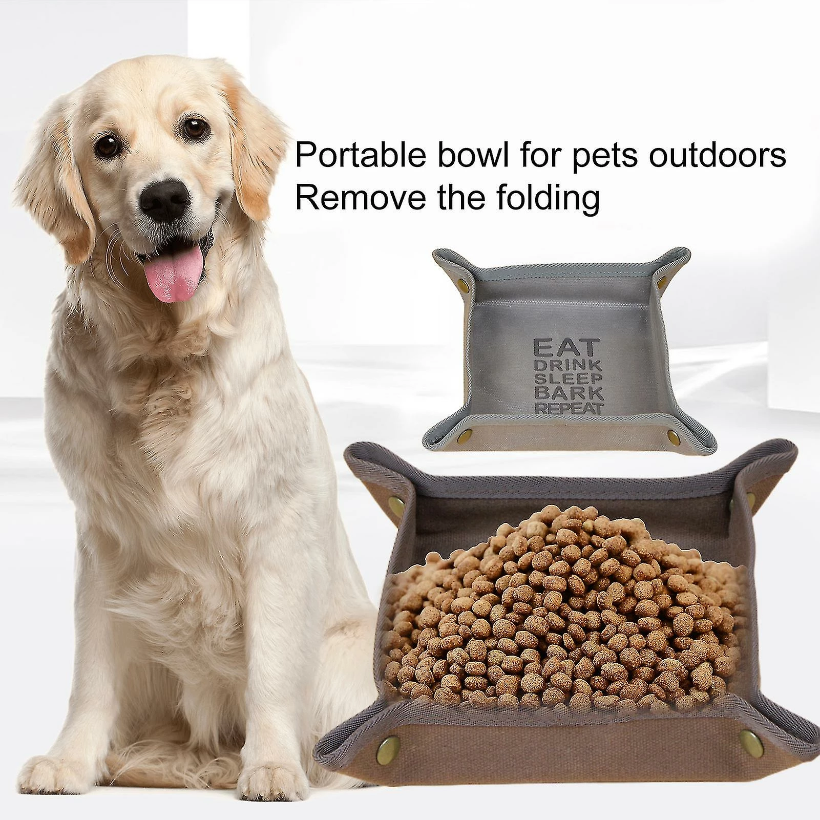 Unbranded Farfi Dog Bowl Imperméable à L’eau Dissimulé Boucle Design Démontage Pliant Étanche à L’huile Facile Nettoyage Toile Chat Chiot Vaisselle Mangeoire Pour Extérieur 4 Unbranded Farfi Dog Bowl Imperméable à L’eau Dissimulé Boucle Design Démontage Pliant Étanche à L’huile Facile Nettoyage Toile Chat Chiot Vaisselle Mangeoire Pour Extérieur – Image 4