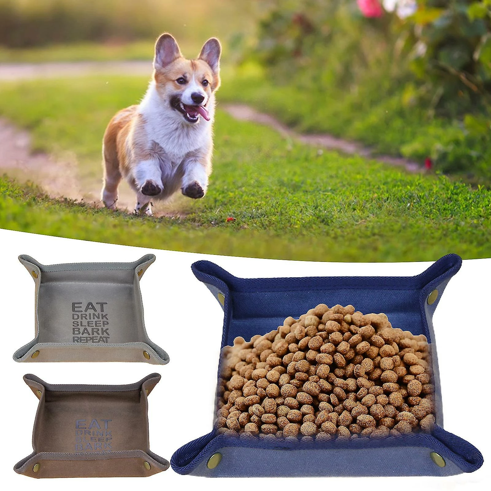 Unbranded Farfi Dog Bowl Imperméable à L’eau Dissimulé Boucle Design Démontage Pliant Étanche à L’huile Facile Nettoyage Toile Chat Chiot Vaisselle Mangeoire Pour Extérieur 5 Unbranded Farfi Dog Bowl Imperméable à L’eau Dissimulé Boucle Design Démontage Pliant Étanche à L’huile Facile Nettoyage Toile Chat Chiot Vaisselle Mangeoire Pour Extérieur – Image 5