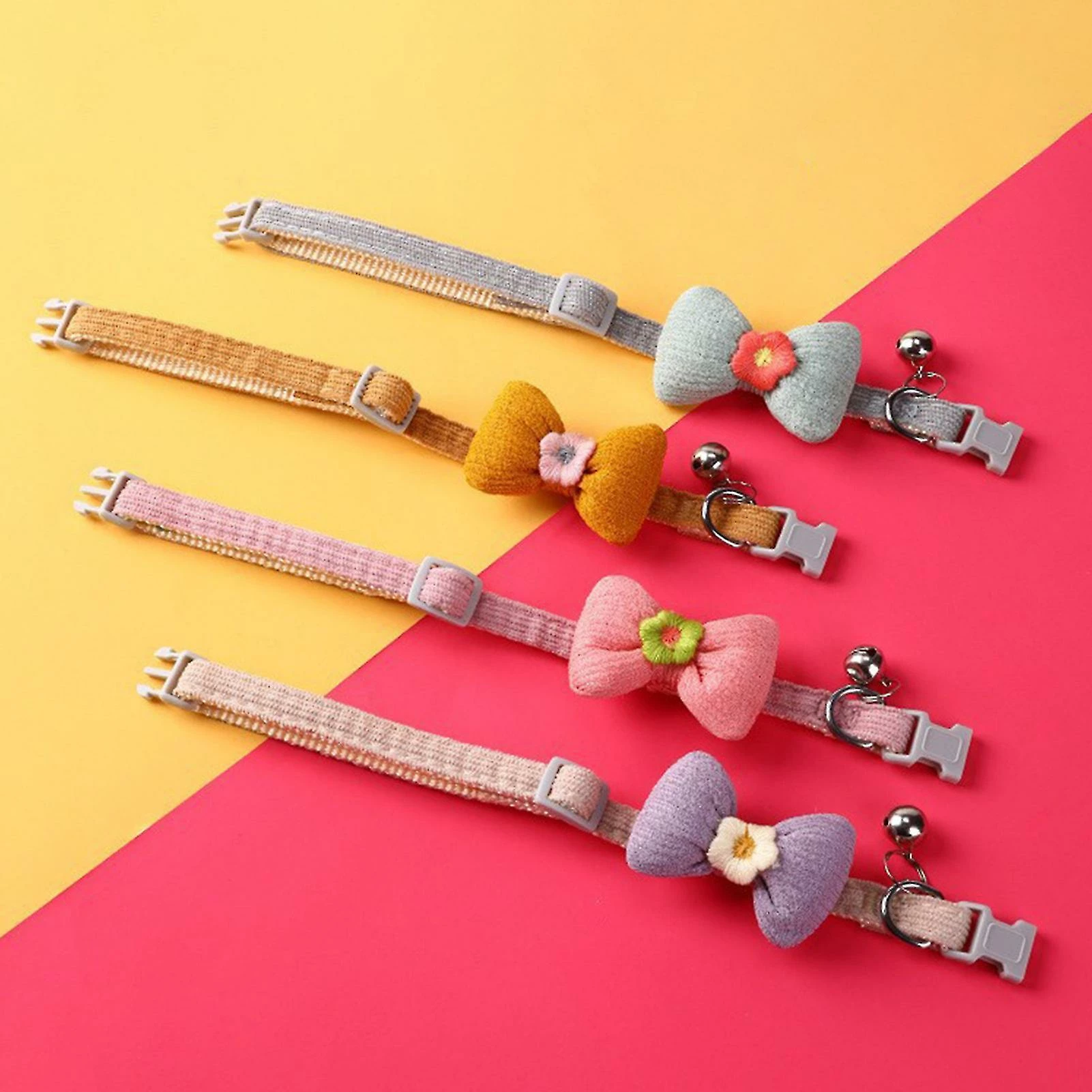 Unbranded Farfi Kitten Collar Lovely Bow Decor Daily Dress Up Neck Jewelry Pet Neck Accessory Small Dog Collar Avec Bell For Party 5 Unbranded Farfi Kitten Collar Lovely Bow Decor Daily Dress Up Neck Jewelry Pet Neck Accessory Small Dog Collar Avec Bell For Party – Image 5