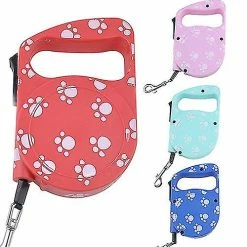 Unbranded Farfi 3m Dog Footprint Lead Retractable Leash Pet Traction Rope Chain Harness Collar -nourriture pour chien boutique 814243149 max