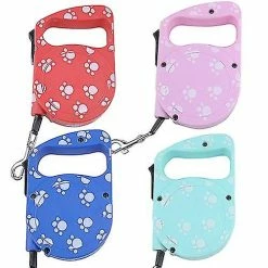 Unbranded Farfi 3m Dog Footprint Lead Retractable Leash Pet Traction Rope Chain Harness Collar -nourriture pour chien boutique 814243336 max