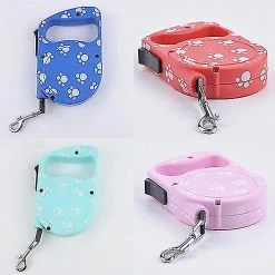 Unbranded Farfi 3m Dog Footprint Lead Retractable Leash Pet Traction Rope Chain Harness Collar -nourriture pour chien boutique 814243523 max