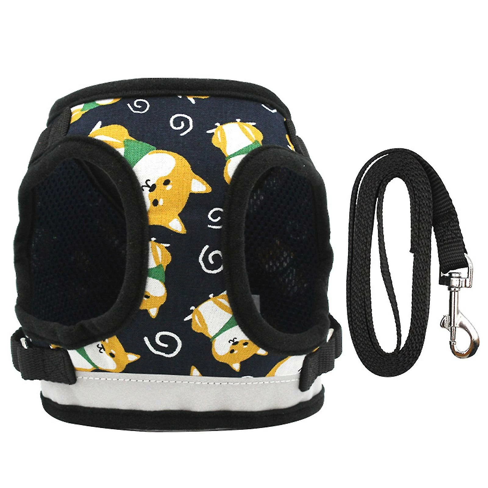 Unbranded Farfi Cartoon Impression Cat Dog Harness Traction Walking Rope Vest Gilet Strap Pet Supplies 1 Unbranded Farfi Cartoon Impression Cat Dog Harness Traction Walking Rope Vest Gilet Strap Pet Supplies