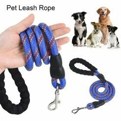 Unbranded Farfi 1.2m Pet Leash Corde Avec Poignée Rembourrée Prevent Break Free Training Tool Medium Et Large Dog Safety Leash Traction Tool Pet Supplies -nourriture pour chien boutique 814247759 max