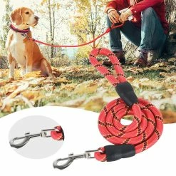 Unbranded Farfi 1.2m Pet Leash Corde Avec Poignée Rembourrée Prevent Break Free Training Tool Medium Et Large Dog Safety Leash Traction Tool Pet Supplies -nourriture pour chien boutique 814248185 max