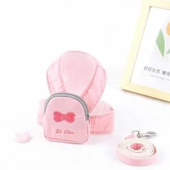 Unbranded Farfi Pet Chest Strap Sac à Dos Réglable Détachable Respirant Haute Élasticité Anti-perdu Pas Break Loose Dog Cat Harnais Leash Set Pour Extérieur -nourriture pour chien boutique 814249242 max