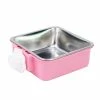 Unbranded Farfi Anti-slip Dog Cat Hanging Food Bowl Cage Fixed Drinking Water Feeder Pet Supplies