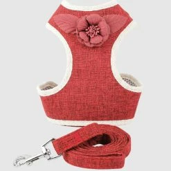 Unbranded Farfi Dog Harness Combo Escape Proof Easy Control Accessoire 3d Flower Dog Harness Leash Pour Outdoor -nourriture pour chien boutique 814249837 max