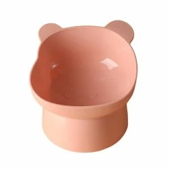 Unbranded Farfi Dog Bowl Base Élevée Anti-chute Imperméable Imperméable Insécable Angle D’inclinaison Forme D’ours Bol De Nourriture Pour Animaux De Compagnie Pour La Maison
