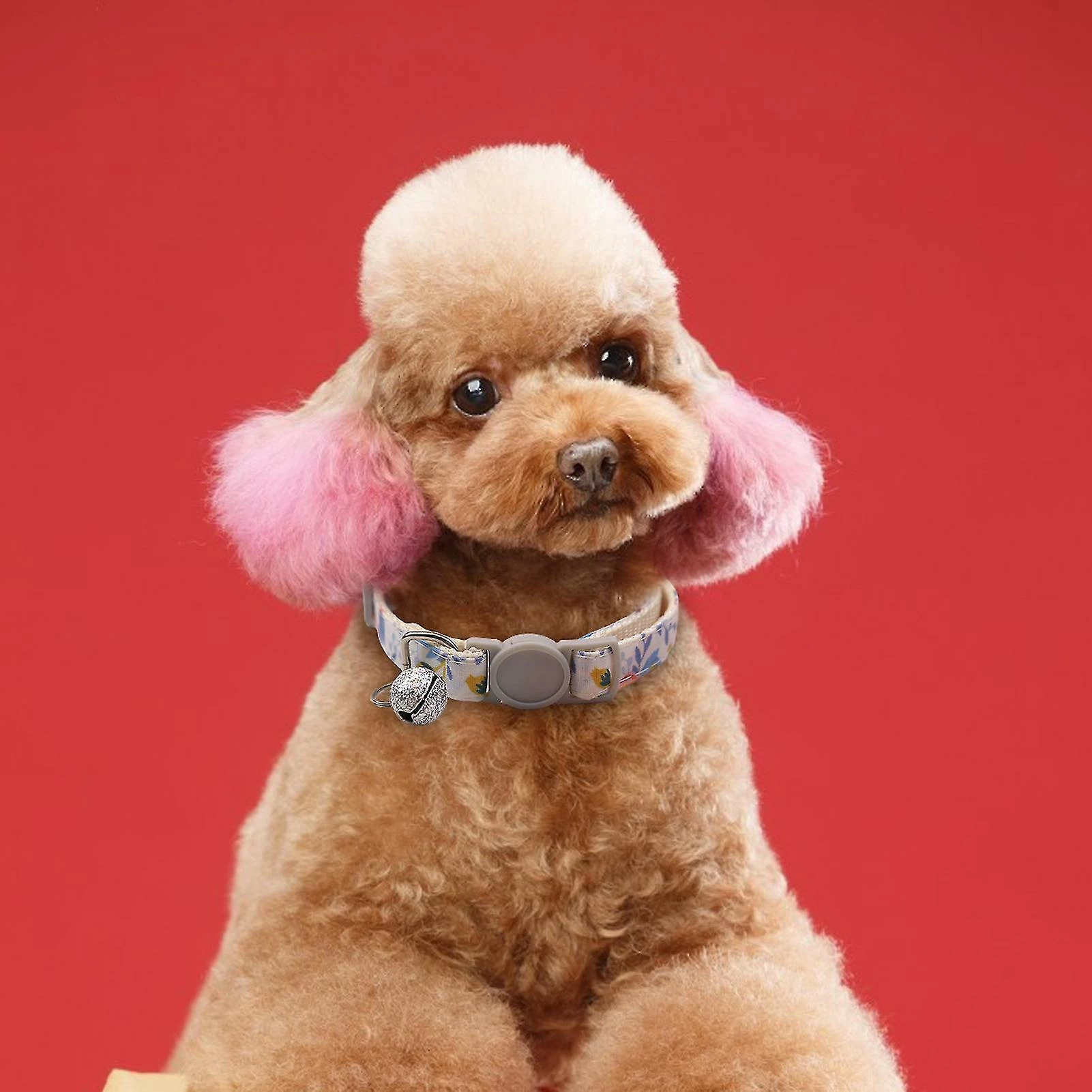 Unbranded Farfi Dog Collar Adjustable Dress Up Soft Flower Print Bell Cat Collar Dog Supplies 3 Unbranded Farfi Dog Collar Adjustable Dress Up Soft Flower Print Bell Cat Collar Dog Supplies – Image 3