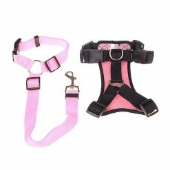 Unbranded Farfi Pet Dog Puppy Réglable Soft Mesh Harness Vest Chest Strap Leash Traction Rope
