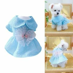 Unbranded Dog Princess Dress Robes De Chien Pour Petits Chiens Fille Robe à Carreaux Chien Tutu Robe -nourriture pour chien boutique 837672106 max 1
