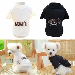 Unbranded Pet T Shirt Avec Mom's Bestie Print Dog Overall Spring Summer Party Jumpsuit -nourriture pour chien boutique 837672136 max 1