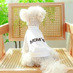 Unbranded Pet T Shirt Avec Mom's Bestie Print Dog Overall Spring Summer Party Jumpsuit -nourriture pour chien boutique 837672358 max