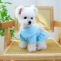 Unbranded Dog Princess Dress Robes De Chien Pour Petits Chiens Fille Robe à Carreaux Chien Tutu Robe -nourriture pour chien boutique 837672553 max
