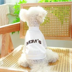 Unbranded Pet T Shirt Avec Mom's Bestie Print Dog Overall Spring Summer Party Jumpsuit -nourriture pour chien boutique 837672585 max 2