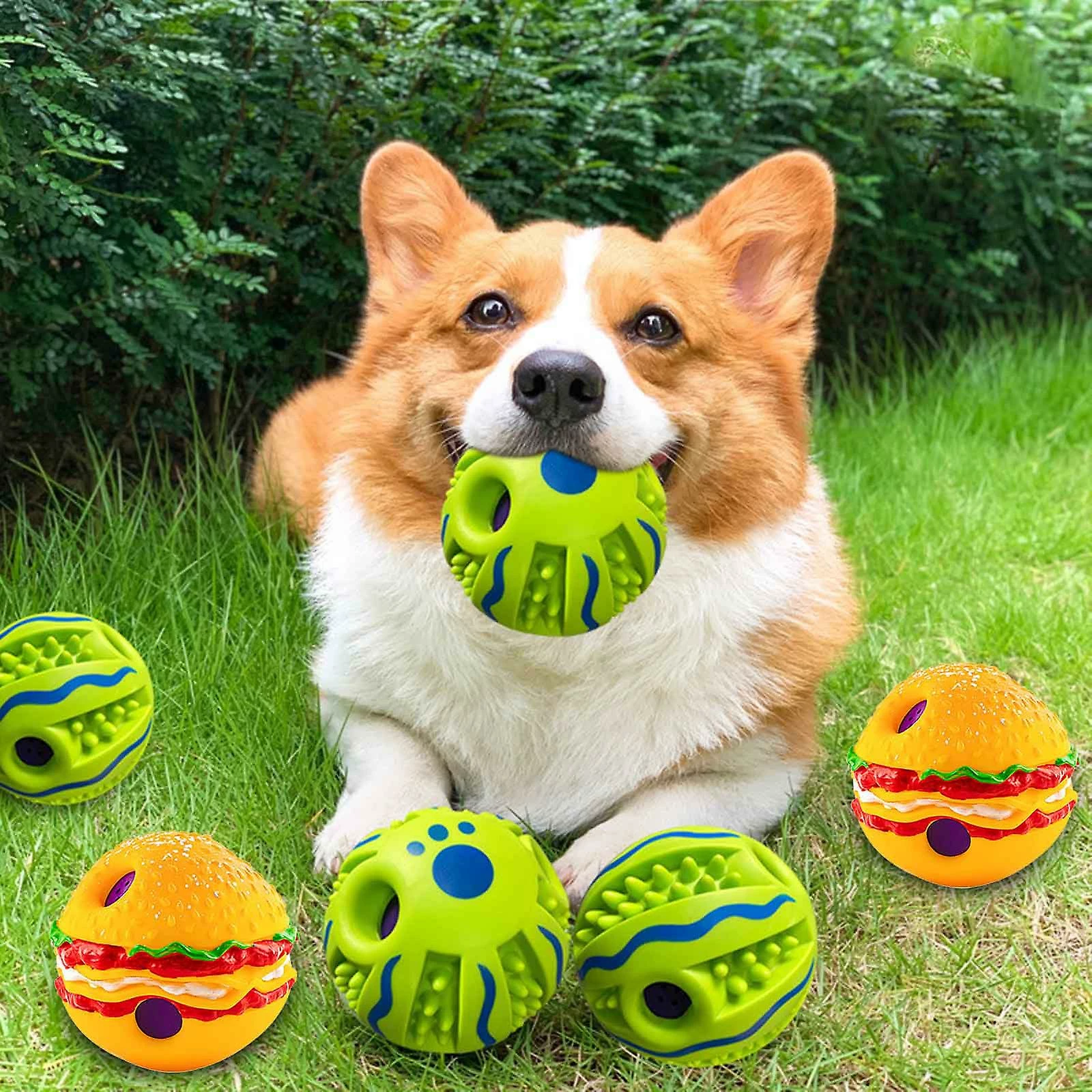 Unbranded Squeak Dog Toys Vinyl Chew Lantern / Hamburger Toy Avec Squeaker 4 Options 2 Unbranded Squeak Dog Toys Vinyl Chew Lantern / Hamburger Toy Avec Squeaker 4 Options – Image 2