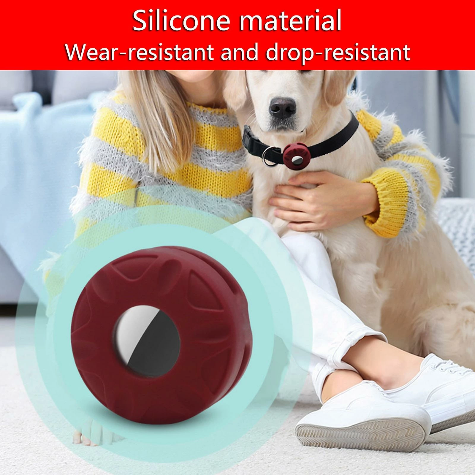 Unbranded Airtag Dog Collar Holder Cover Silicone For Case For Cat Dog Collars 4 Unbranded Airtag Dog Collar Holder Cover Silicone For Case For Cat Dog Collars – Image 4