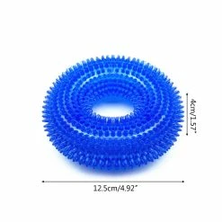 Unbranded Squeak Dog Toy Thorny-donut Chew Toy Avec Squeaker Pour Agressive Chewer -nourriture pour chien boutique 837675088 max