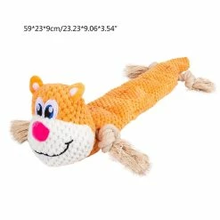 Unbranded Squeaky Dog Toy Durable Rembourré Dentition Mâcher Jouet Tir De Guerre Chien Peluche Toy -nourriture pour chien boutique 837675143 max