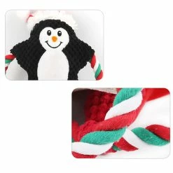 Unbranded Noël Dog Toys Squeak Peluche Toy Cute Appearance Cute Shoot Shoot Of-War Rope Toys -nourriture pour chien boutique 837675338 max